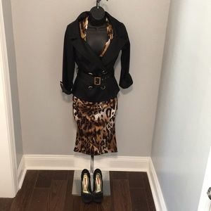 BLACK /GOLD CACHE JACKET and DRESS